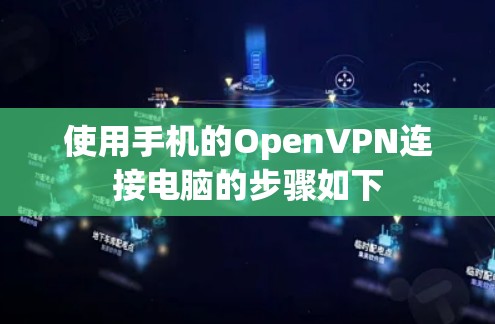 使用手机的OpenVPN连接电脑的步骤如下