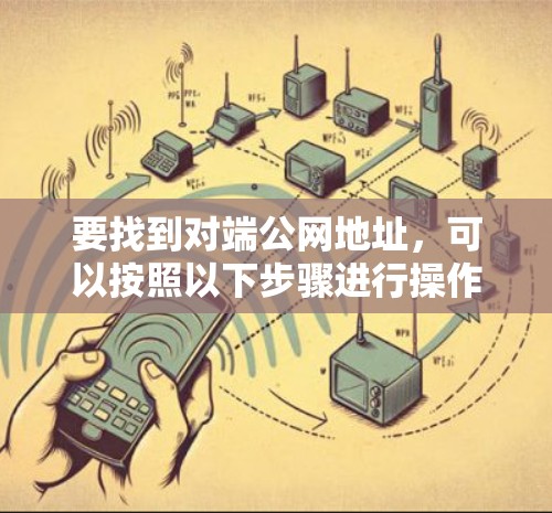 要找到对端公网地址，可以按照以下步骤进行操作