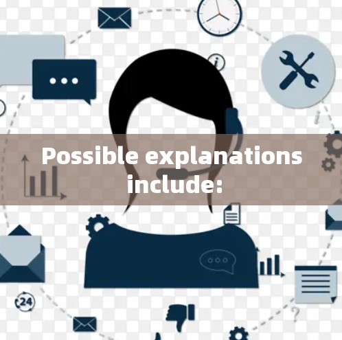 Possible explanations include: Possible explanations include: