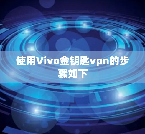 使用Vivo金钥匙vpn的步骤如下