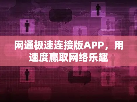 网通极速连接版APP，用速度赢取网络乐趣