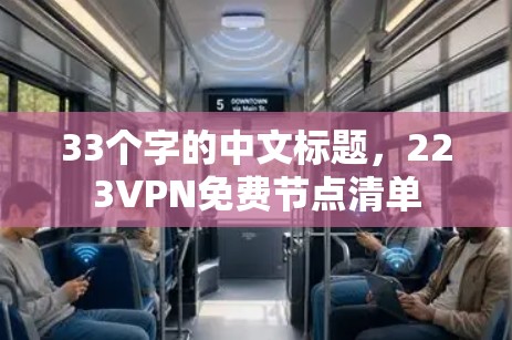 33个字的中文标题，223VPN免费节点清单